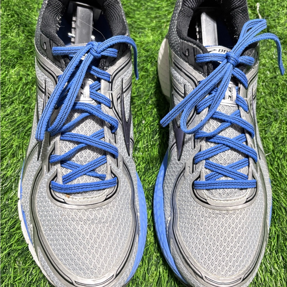 Brooks GTS Gray and Blue Men’s Athletic Shoes